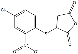 2,5-Furandione, 3-[(4-chloro-2-nitrophenyl)thio]dihydro- 구조식 이미지