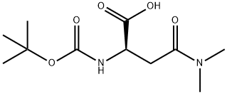(R)-2-((TERT-BUTOXYCARBONYL)AMINO)-4-(DIMETHYLAMINO)-4-OXOBUTANOIC ACID Structure