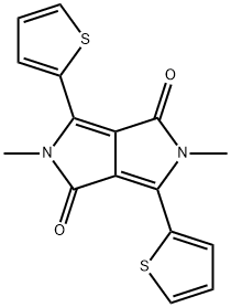 Pyrrolo[3,4-c]pyrrole-1,4-dione, 2,5-dihydro-2,5-dimethyl-3,6-di-2-thienyl- Structure