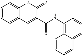 N-(naphthalen-1-yl)-2-oxo-2H-chromene-3-carboxamide 구조식 이미지
