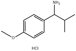 1-(4-METHOXYPHENYL)-2-METHYLPROPAN-1-AMINE HYDROCHLORIDE 구조식 이미지