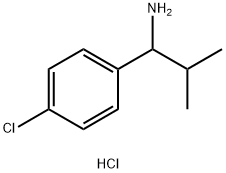 1-(4-CHLOROPHENYL)-2-METHYLPROPAN-1-AMINE HYDROCHLORIDE Structure