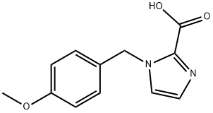 1-[(4-Methoxyphenyl)methyl]-1H-imidazole-2-carboxylic acid 구조식 이미지
