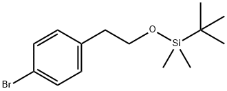 1-(t-butyldimethylsilyloxy)-2-(4-bromophenyl)ethane 구조식 이미지