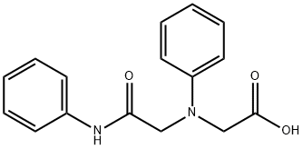 2-(N-(2-anilino-2-oxoethyl)aniline)acetic acid 구조식 이미지
