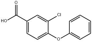 3-Chloro-4-phenoxybenzoic acid 구조식 이미지