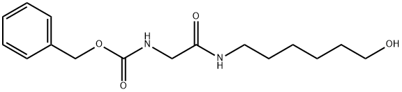 benzyl (2-((6-hydroxyhexyl)amino)-2-oxoethyl)carbamate 구조식 이미지