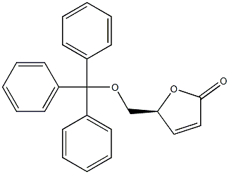 (5S)-5-(trityloxymethyl)-5H-furan-2-one 구조식 이미지
