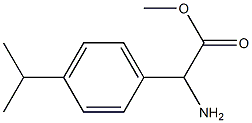 METHYL2-AMINO-2-[4-(METHYLETHYL)PHENYL]ACETATE Structure