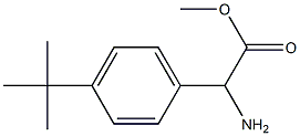 METHYL2-AMINO-2-(4-TERT-BUTYLPHENYL)ACETATE Structure