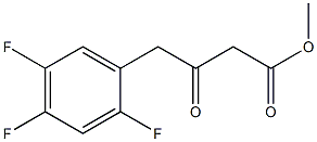 Methyl 3-oxo-4-(2,4,5-trifluorophenyl)butanoate Structure