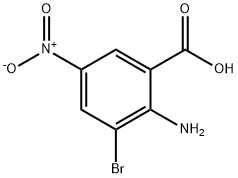 2-Amino-3-bromo-5-nitro-benzoic acid Structure