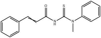N-{[methyl(phenyl)amino]carbonothioyl}-3-phenylacrylamide 구조식 이미지