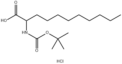 Boc-2-aminoUndecanoic acid hydrochloride 구조식 이미지
