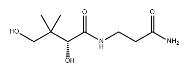 Butyramide, N- (2-carbamoylethyl)-2,4-dihydroxy-3, 3-dimethyl-, D- Structure