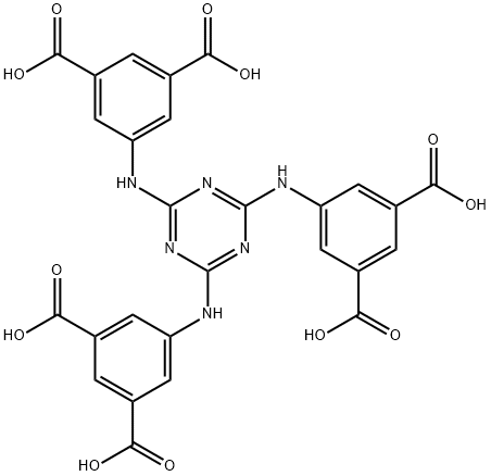 5,5',5''-(1,3,5-triazine-2,4,6-triyl)tris(azanediyl)triisophthalic acid 구조식 이미지