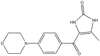 2H-Imidazol-2-one, 1,3-dihydro-4-methyl-5-[4-(4-morpholinyl)benzoyl]- Structure