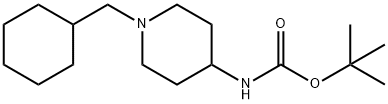 tert-Butyl 1-(cyclohexylmethyl)piperidin-4-ylcarbamate Structure