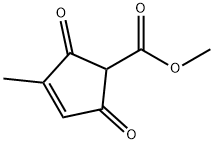 methyl 3-methyl-2,5-dioxocyclopent-3-enecarboxylate Structure