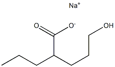 sodium:5-hydroxy-2-propylpentanoate 구조식 이미지