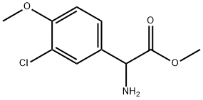 METHYL2-AMINO-2-(3-CHLORO-4-METHOXYPHENYL)ACETATE Structure