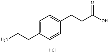 3-[4-(2-Aminoethyl)phenyl]propanoic acid HCl Structure