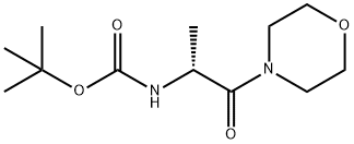 tert-butyl (R)-1-morpholino-1-oxopropan-2-ylcarbamate 구조식 이미지