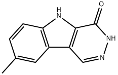 8-Methyl-3H,4H,5H-pyridazino[4,5-b]indol-4-one Structure