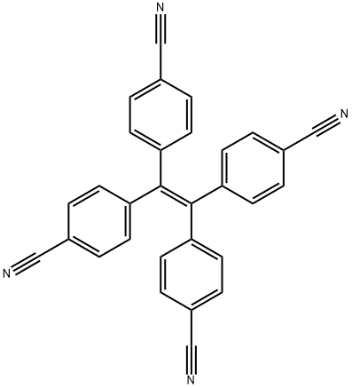 4-[1,2,2-tris(4-cyanophenyl)ethenyl]benzonitrile Structure