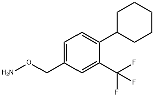Hydroxylamine, O-[[4-cyclohexyl-3-(trifluoromethyl)phenyl]methyl]- 구조식 이미지