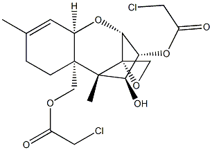 Trichothec-9-ene-3,4,15-triol,12,13-epoxy-, 3,15-bis(chloroacetate), (3a,4b)- (9CI) Structure