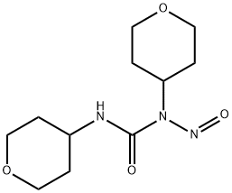 Urea,N-nitroso-N,N'-bis(tetrahydro-2H-pyran-4-yl)- Structure