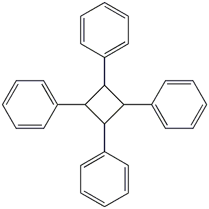 Benzene, 1,1',1'',1'''-(1,2,3,4-cyclobutanetetrayl)tetrakis- Structure