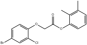 2,3-dimethylphenyl (4-bromo-2-chlorophenoxy)acetate 구조식 이미지