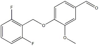 Benzaldehyde, 4-[(2,6-difluorophenyl)methoxy]-3-methoxy- Structure