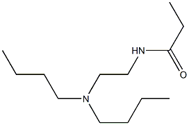 Propanamide, N-[2-(dibutylamino)ethyl]- Structure