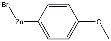 Zinc, bromo(4-methoxyphenyl)- Structure