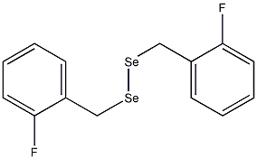 Diselenide, bis[(2-fluorophenyl)methyl] Structure