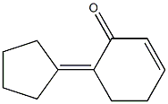 2-Cyclohexen-1-one, 6-cyclopentylidene- Structure