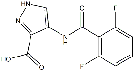 1H-Pyrazole-3-carboxylic acid, 4-[(2,6-difluorobenzoyl)amino]- Structure