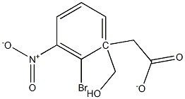2-bromo-3-nitrobenzyl acetate 구조식 이미지