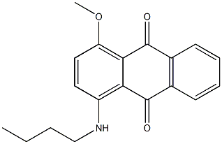 9,10-Anthracenedione, 1-(butylamino)-4-methoxy- 구조식 이미지