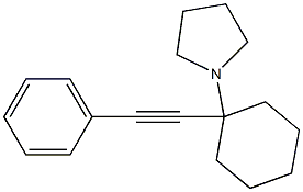 Pyrrolidine, 1-[1-(phenylethynyl)cyclohexyl]- 구조식 이미지