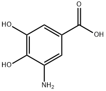 3-Amino-4,5-dihydroxy-benzoic acid 구조식 이미지