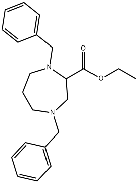 ethyl 1,4-dibenzyl-1,4-diazepane-2-carboxylate 구조식 이미지