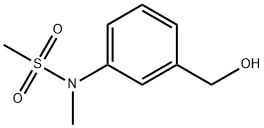 N-(3-(hydroxymethyl)phenyl)-N-methylmethanesulfonamide 구조식 이미지