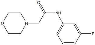 N-(3-fluorophenyl)-2-morpholin-4-ylacetamide Structure