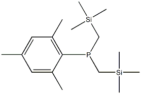 Phosphine, (2,4,6-trimethylphenyl)bis[(trimethylsilyl)methyl]- Structure