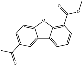 8-acetyl-dibenzofuran-4-carboxylic acid methyl ester Structure