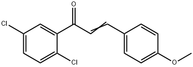 (2E)-1-(2,5-dichlorophenyl)-3-(4-methoxyphenyl)prop-2-en-1-one 구조식 이미지